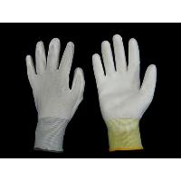 Nylon & polyester knits with PU coating in white